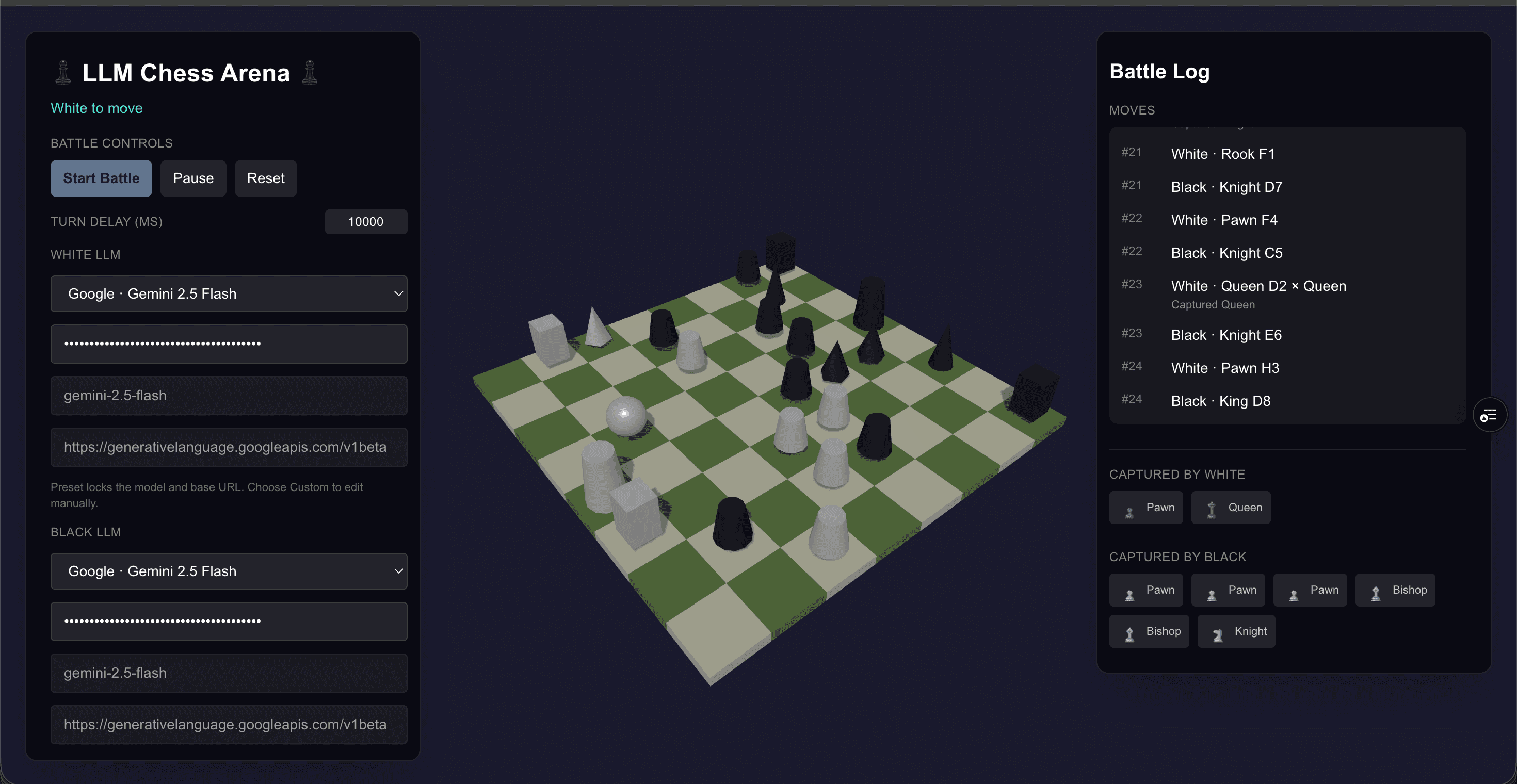 AI Chess Battle